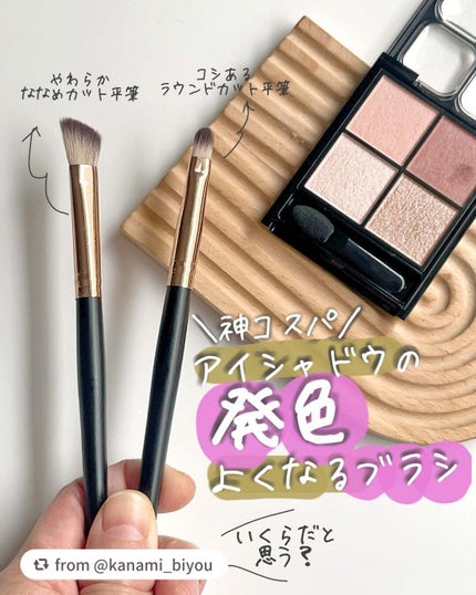 Bfull アイシャドウブラシ2本セットB【MUR-19】/ビー・エヌ/メイクブラシを使ったクチコミ(1枚目)