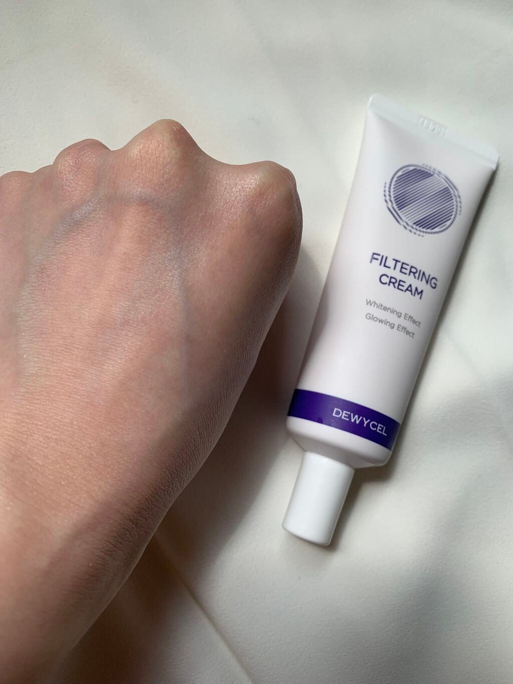フィルタリングクリーム/DEWYCEL/日焼け止めクリームを使ったクチコミ(3枚目)
