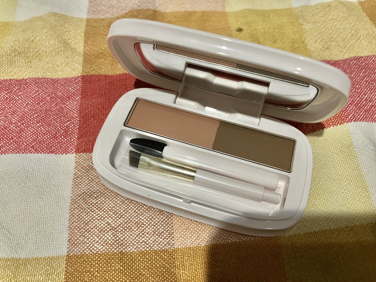 パウダーアイブロウ DB ダークブラウン/media luxe/パウダーアイブロウを使ったクチコミ（3枚目）