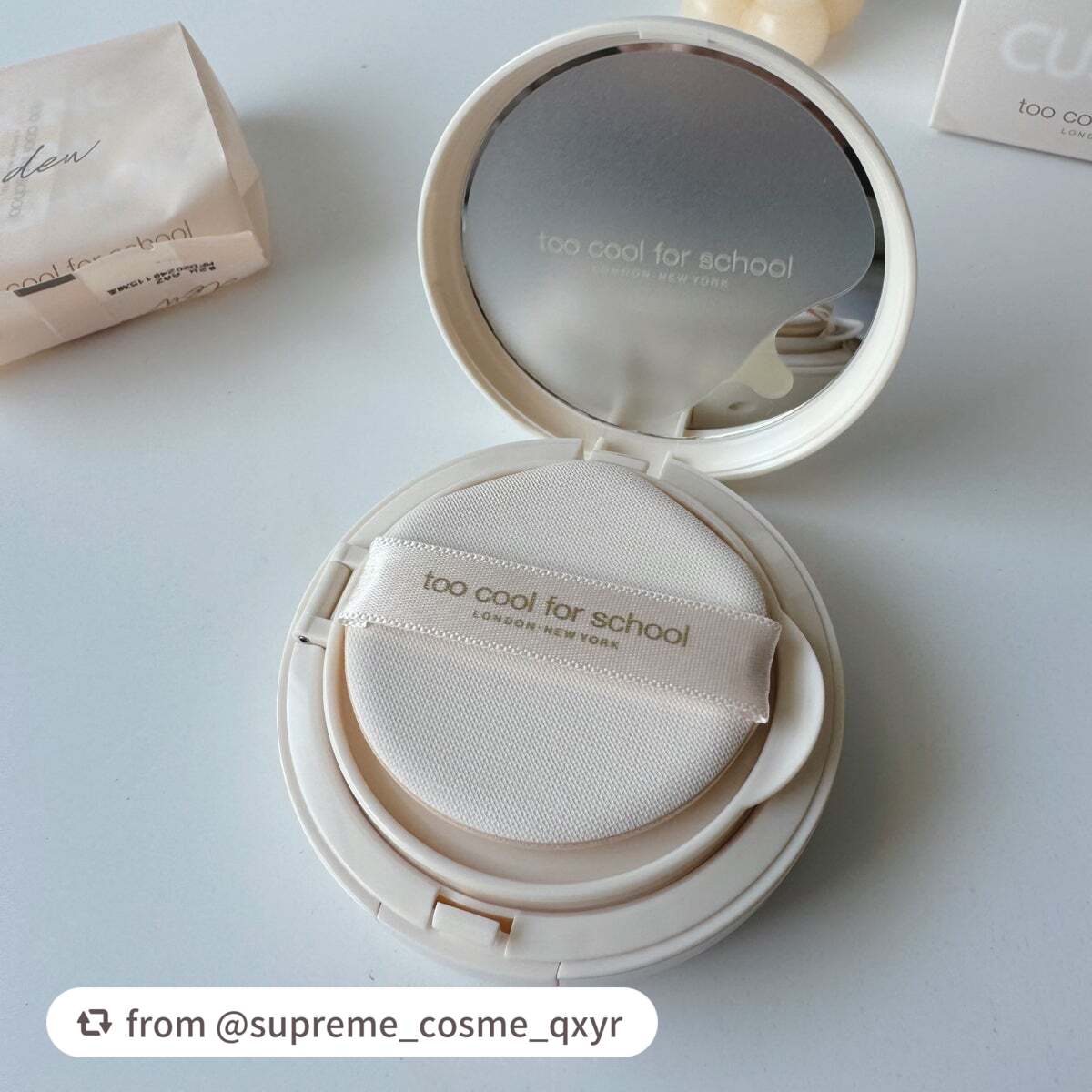フィクシングヌードクッション/too cool for school/クッションファンデーションを使ったクチコミ(2枚目)