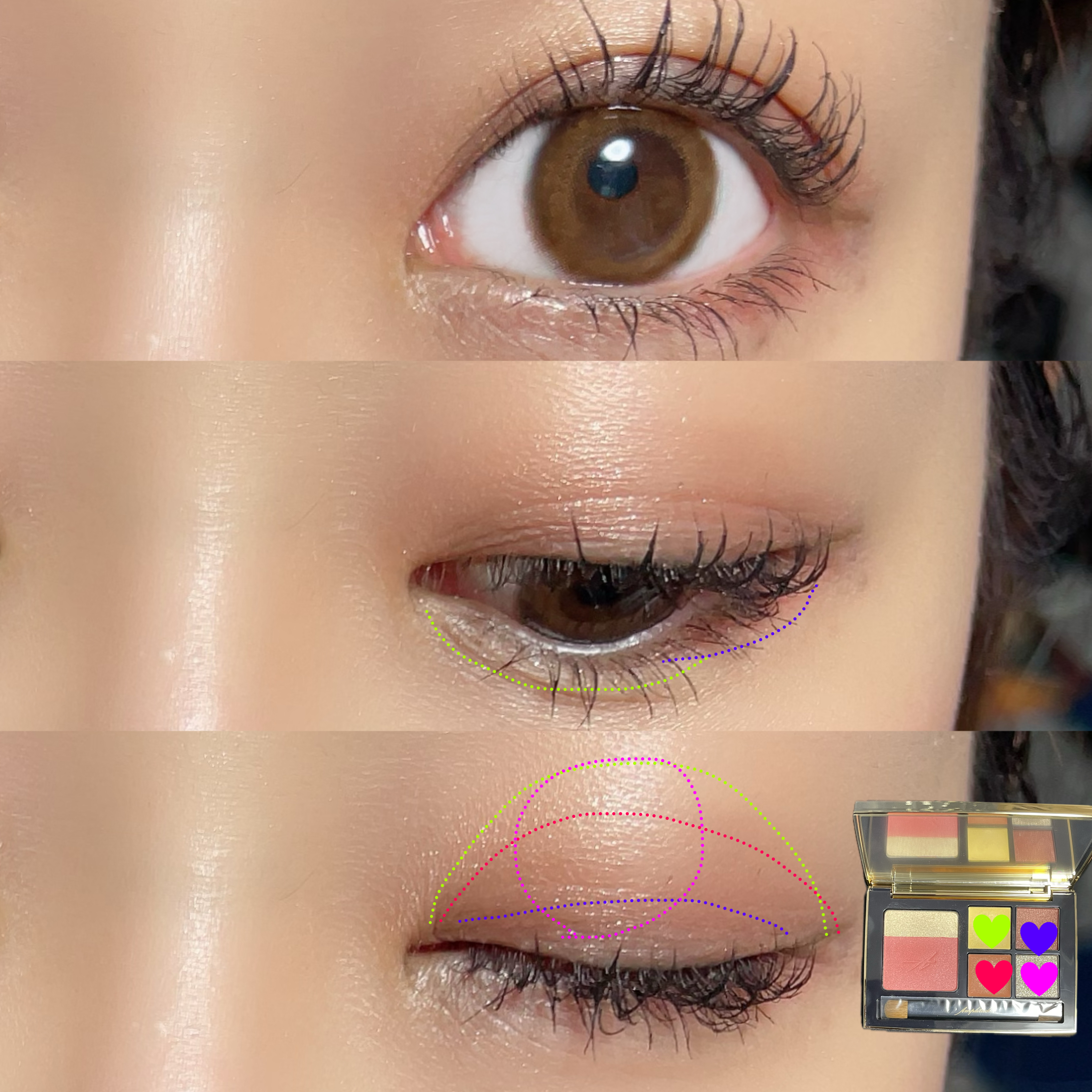 コンスピキュアス アイ＆チークカラーパレット リミテッドコレクション a/Amplitude/アイシャドウパレットを使ったクチコミ（2枚目）