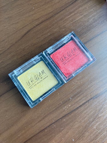 UR GLAM　POWDER EYESHADOW ブライトイエロー/U R GLAM/シングルアイシャドウを使ったクチコミ（3枚目）