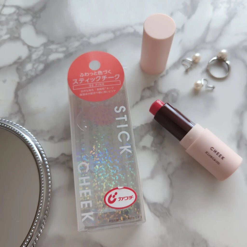 スティックチーク/Kirei&co./ジェル・クリームチークを使ったクチコミ(2枚目)