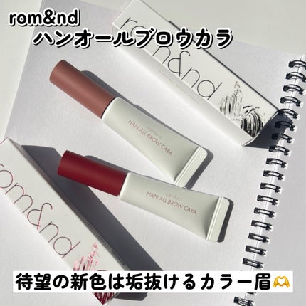ハンオールブロウカラ/rom&nd/眉マスカラを使ったクチコミ(2枚目)