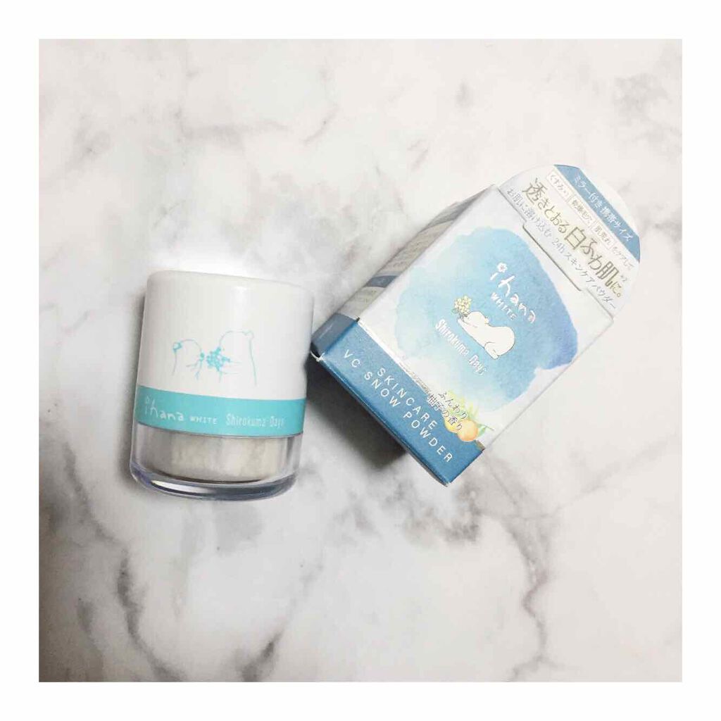 ihana WHITE スキンケアVCスノーパウダー/IHANA/ルースパウダーを使ったクチコミ(1枚目)