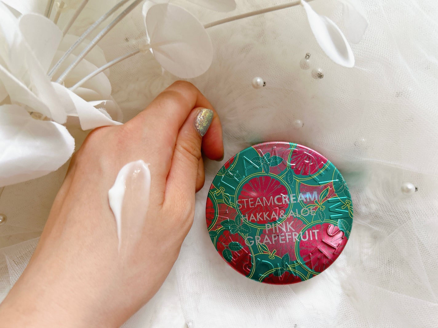 スチームクリーム ハッカ&アロエ ピンクグレープフルーツ/STEAMCREAM/フェイスクリームを使ったクチコミ(4枚目)