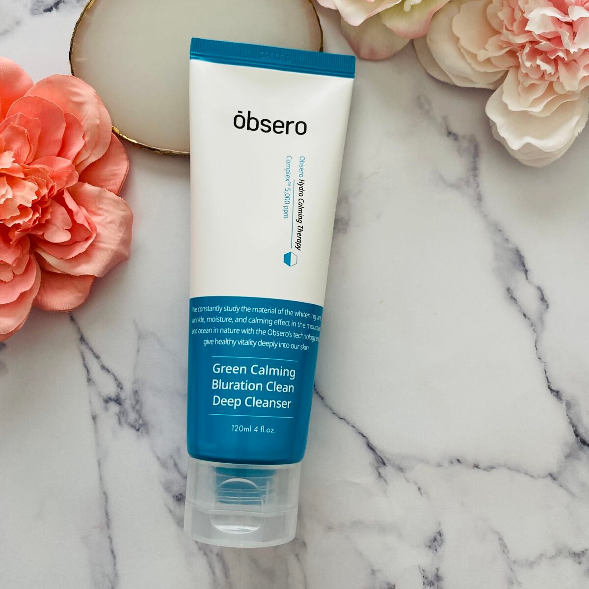 グリーンカーミングブルーレーションクリーンディープクレンザー/obsero/洗顔フォームを使ったクチコミ(4枚目)