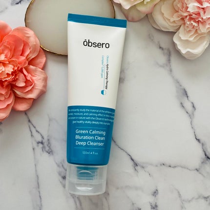 グリーンカーミングブルーレーションクリーンディープクレンザー/obsero/洗顔フォームを使ったクチコミ(4枚目)