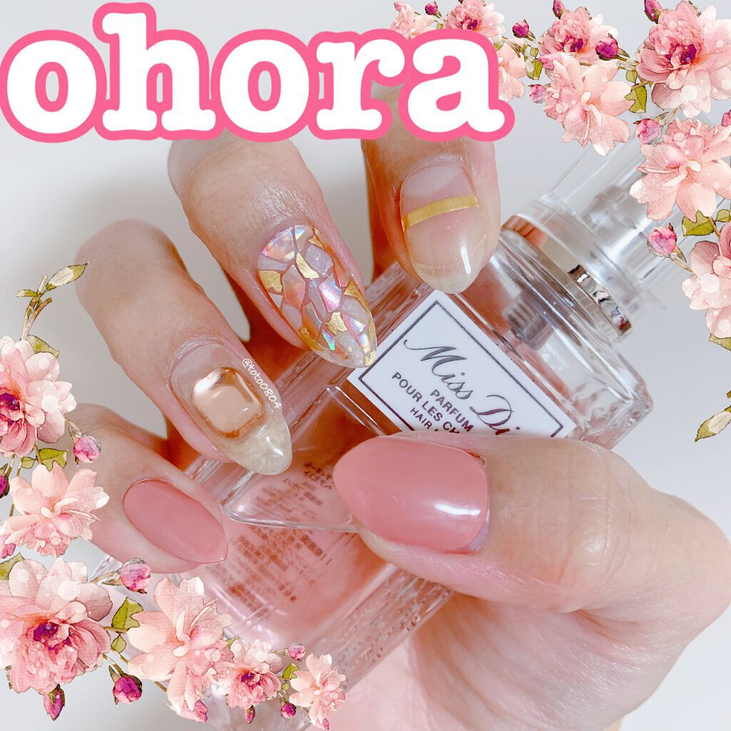 セミキュアジェルネイル(ハンド)/ohora/ネイルシールを使ったクチコミ(1枚目)