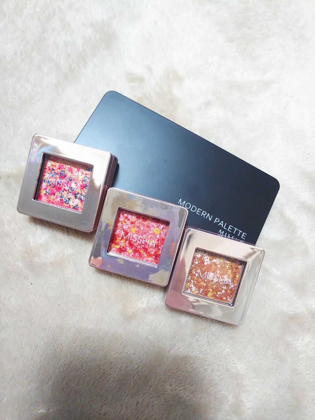 グリッタープリズム シャドウ/MISSHA/グリッターを使ったクチコミ（2枚目）
