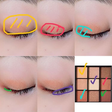 UR GLAM　BLOOMING EYE COLOR PALETTE/U R GLAM/アイシャドウパレットを使ったクチコミ（2枚目）