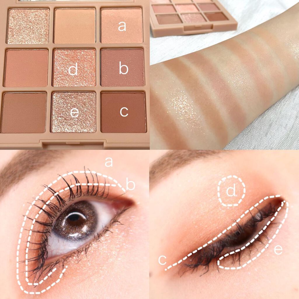 シャドウパレット/dasique/アイシャドウパレットを使ったクチコミ（3枚目）