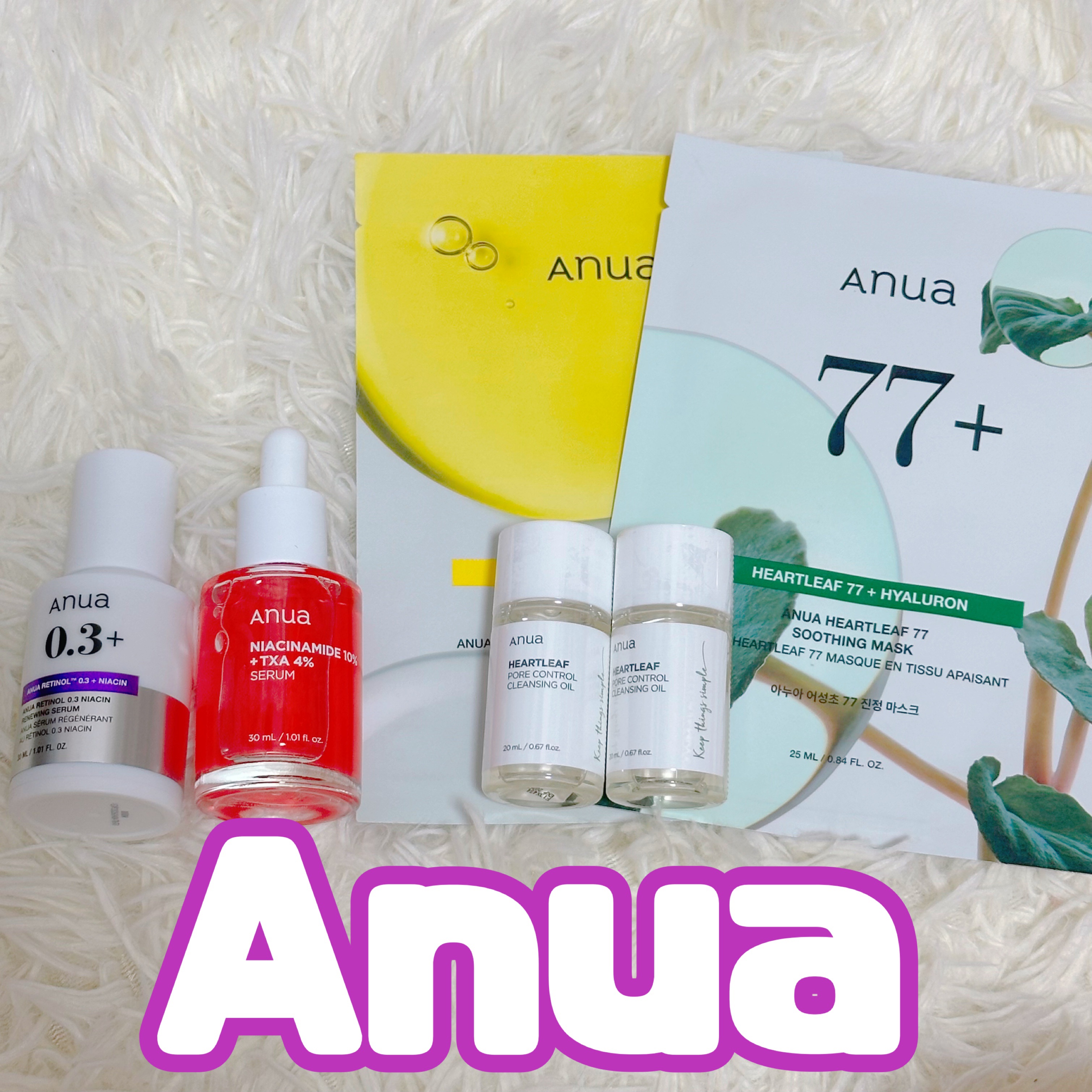 💄Qoo10メガ割購入品✨️💄



Anua
レチノール0.3 ナイアシンリニューイングセラム
ダークスポットセラム
セットで¥3560(税込)



メガ割始まってすぐに買いました！



ずっと気になっていたダークスポットセラムと