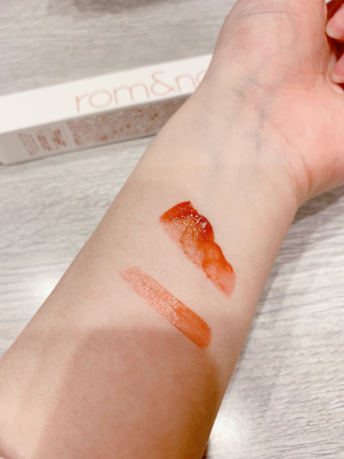 デュイフルウォーターティント/rom&nd/リップティントを使ったクチコミ(2枚目)