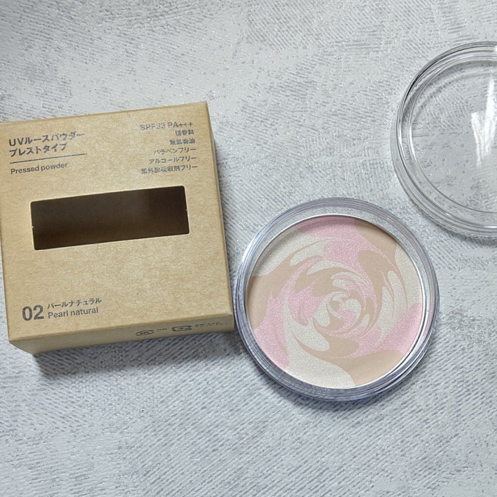 UVルースパウダー プレストタイプ/無印良品/プレストパウダーを使ったクチコミ(1枚目)