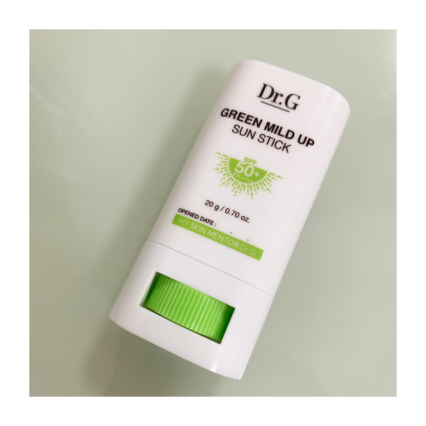 グリーンマイルドサンスティック SPF50+ PA++++/Dr.G/日焼け止めスティックを使ったクチコミ(2枚目)