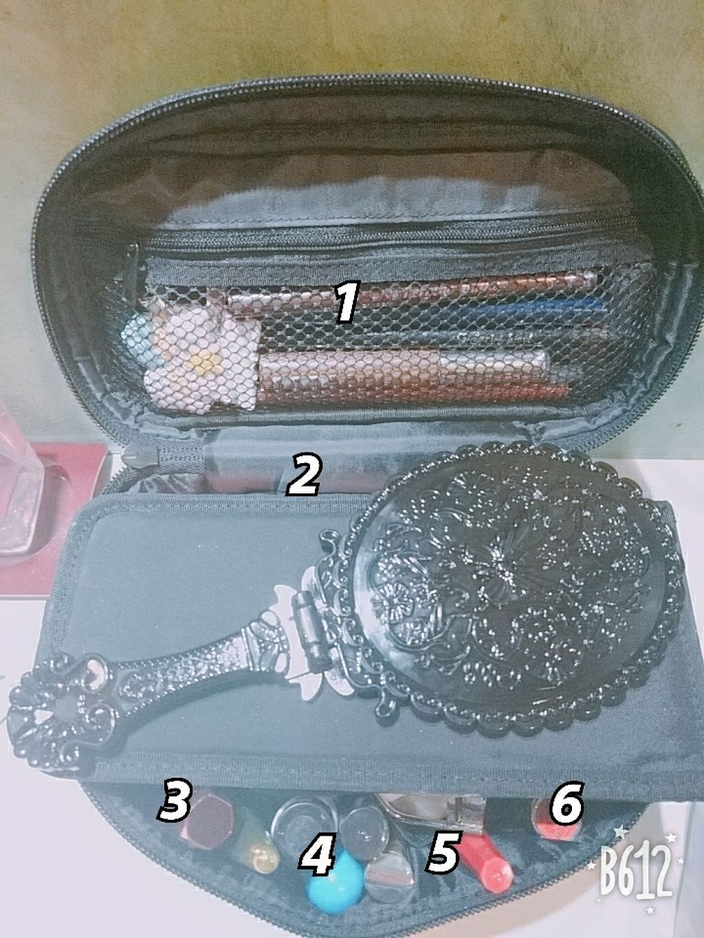 ナイロンメイクブラシポーチ/無印良品/化粧ポーチを使ったクチコミ（2枚目）