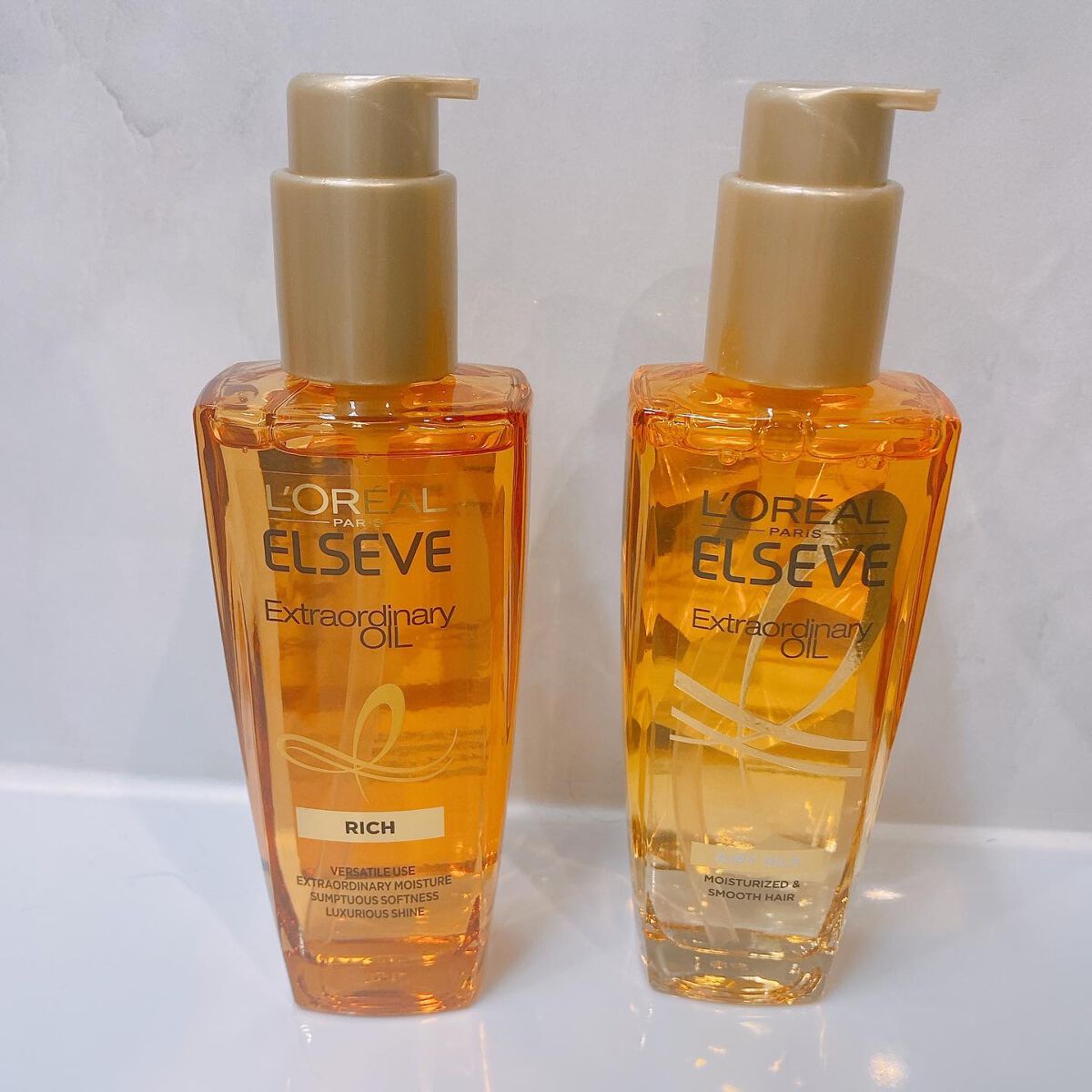 エルセーヴ エクストラオーディナリー オイル リッチフィニッシュ/ロレアル パリ/ヘアオイルを使ったクチコミ（2枚目）