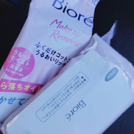 ふくだけコットン うるおいリッチ うるっとモイスト/ビオレ/クレンジングシートを使ったクチコミ(1枚目)