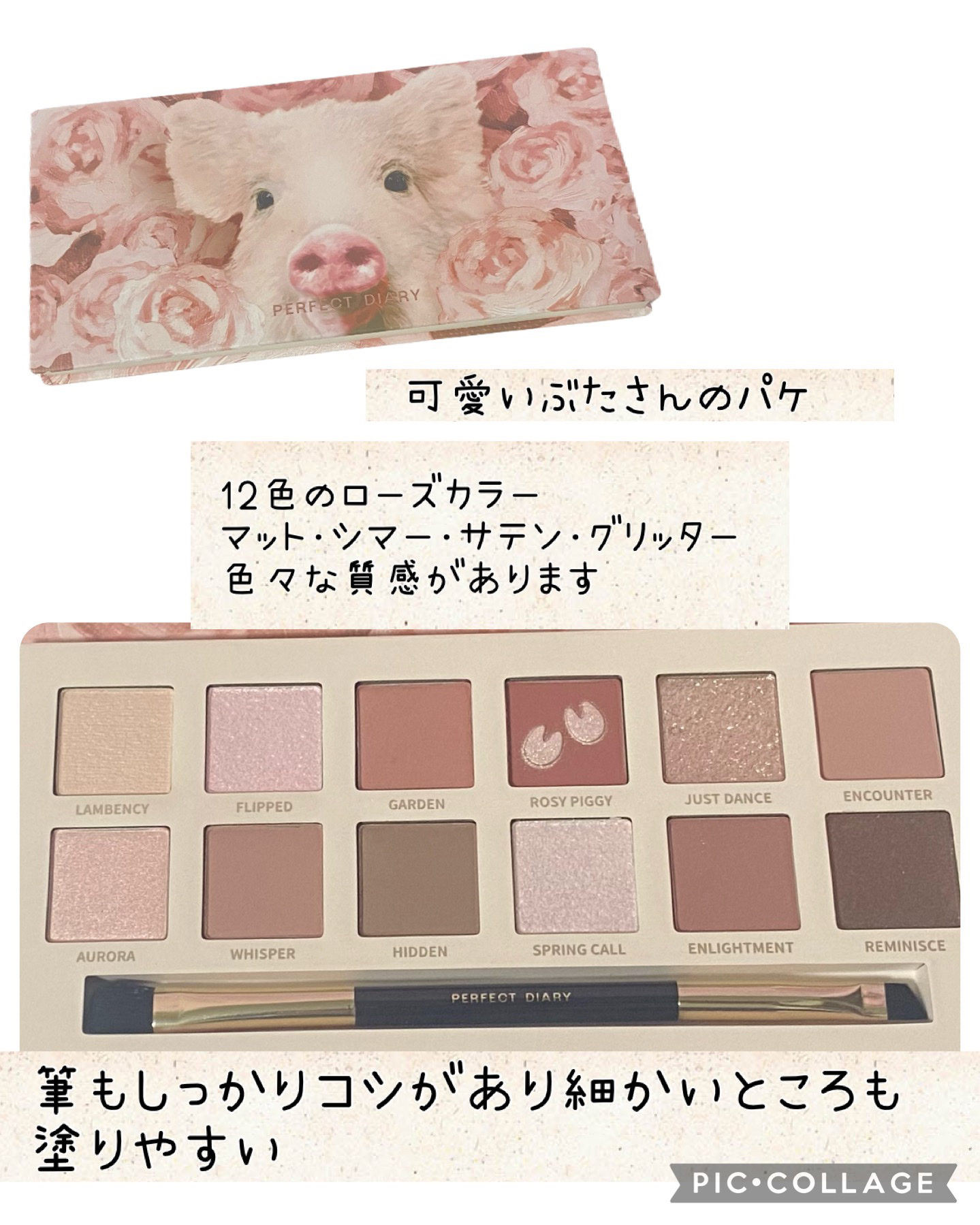 エクスプローラ12色 動物アイシャドウパレット/PERFECT DIARY/アイシャドウパレットを使ったクチコミ（1枚目）