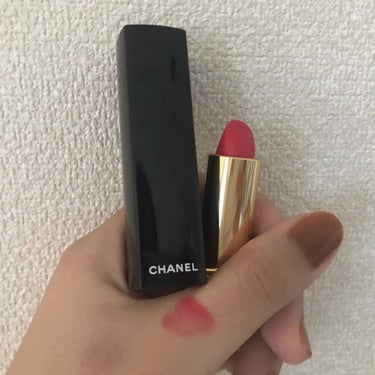 ルージュ アリュール ヴェルヴェット 72 アンフラローズ/CHANEL/口紅を使ったクチコミ（1枚目）