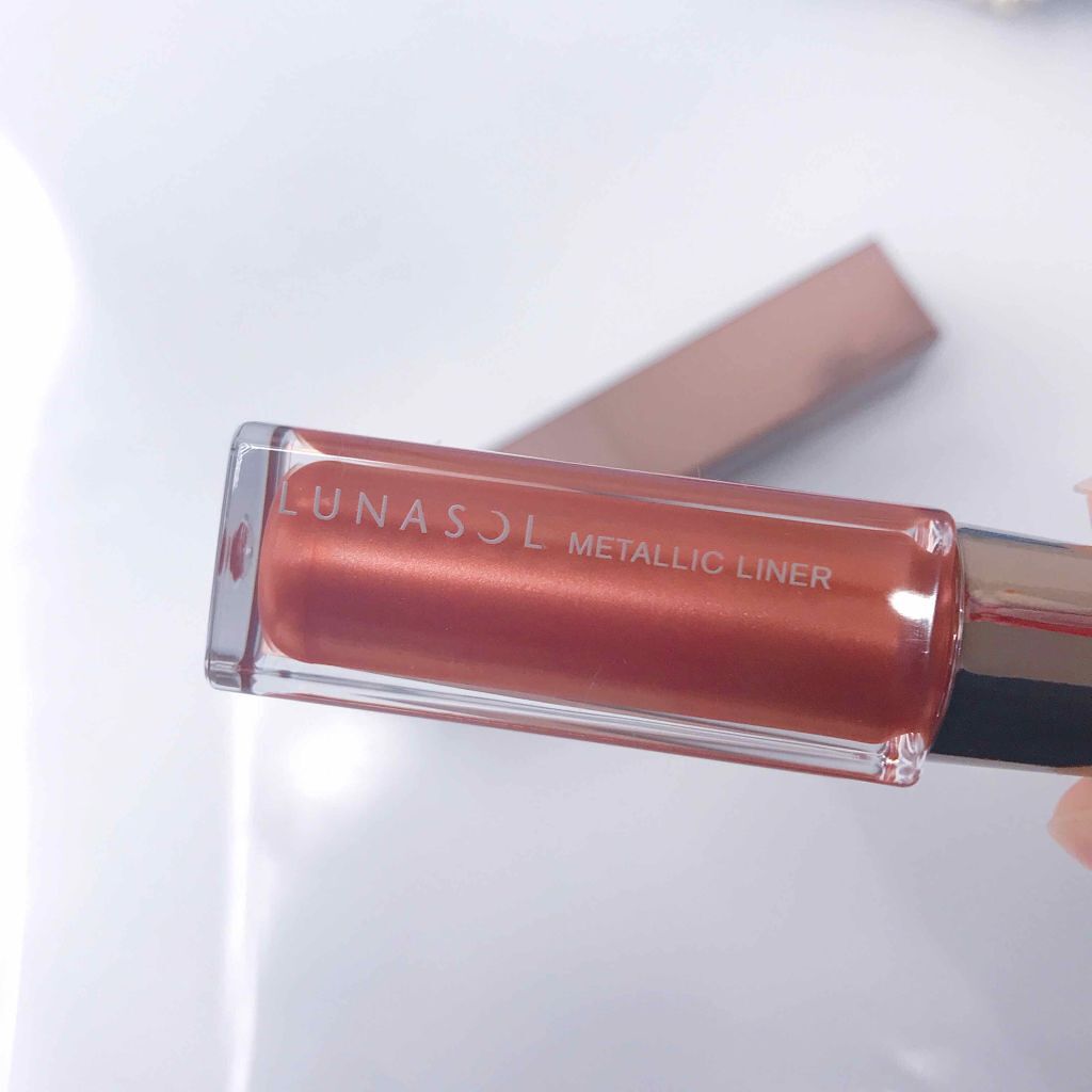 メタリックライナー/LUNASOL/リキッドアイライナーを使ったクチコミ（2枚目）