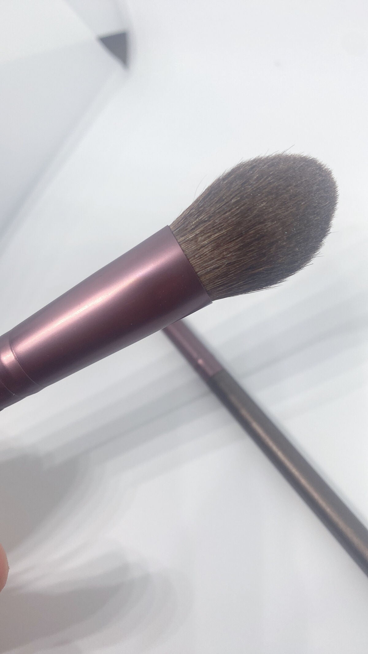 BRIGITTE 馬毛 メイクブラシ/DAISO/メイクブラシを使ったクチコミ(4枚目)