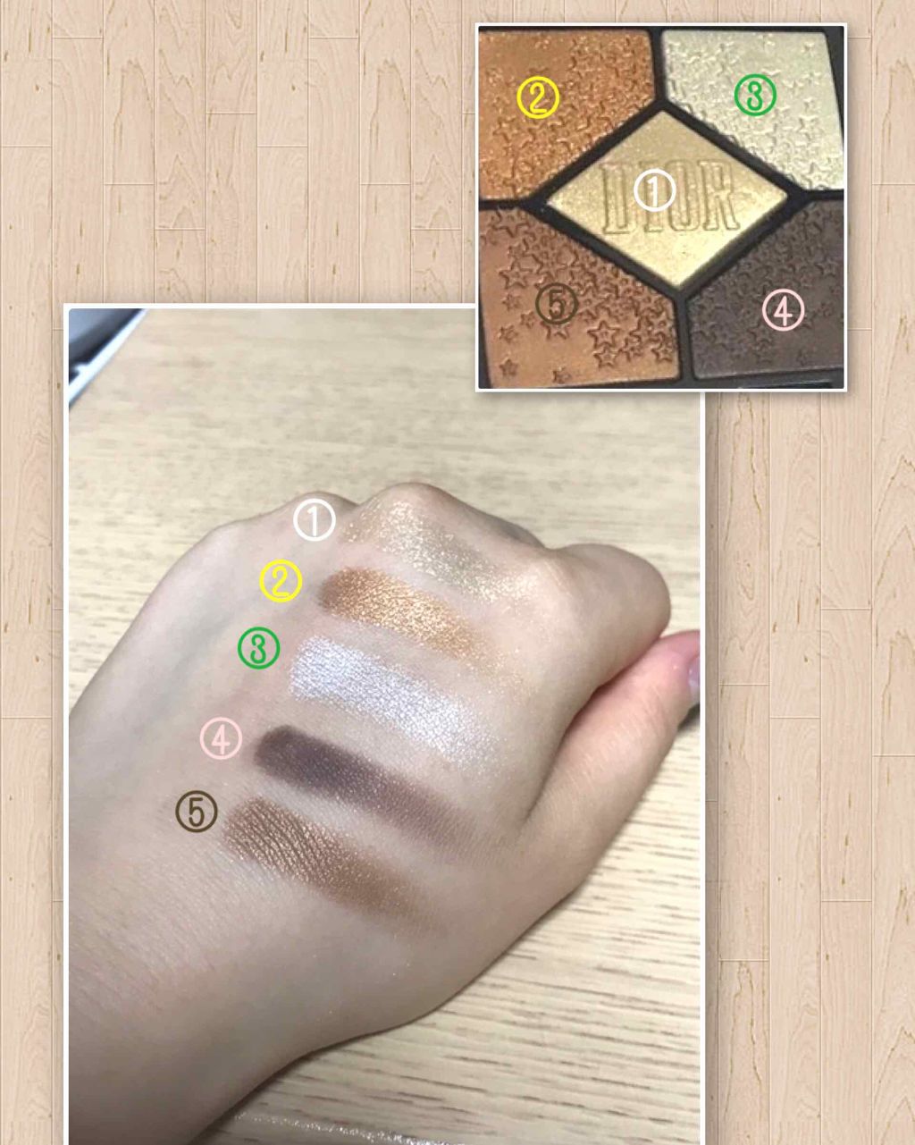 サンク クルール/Dior/アイシャドウパレットを使ったクチコミ(3枚目)