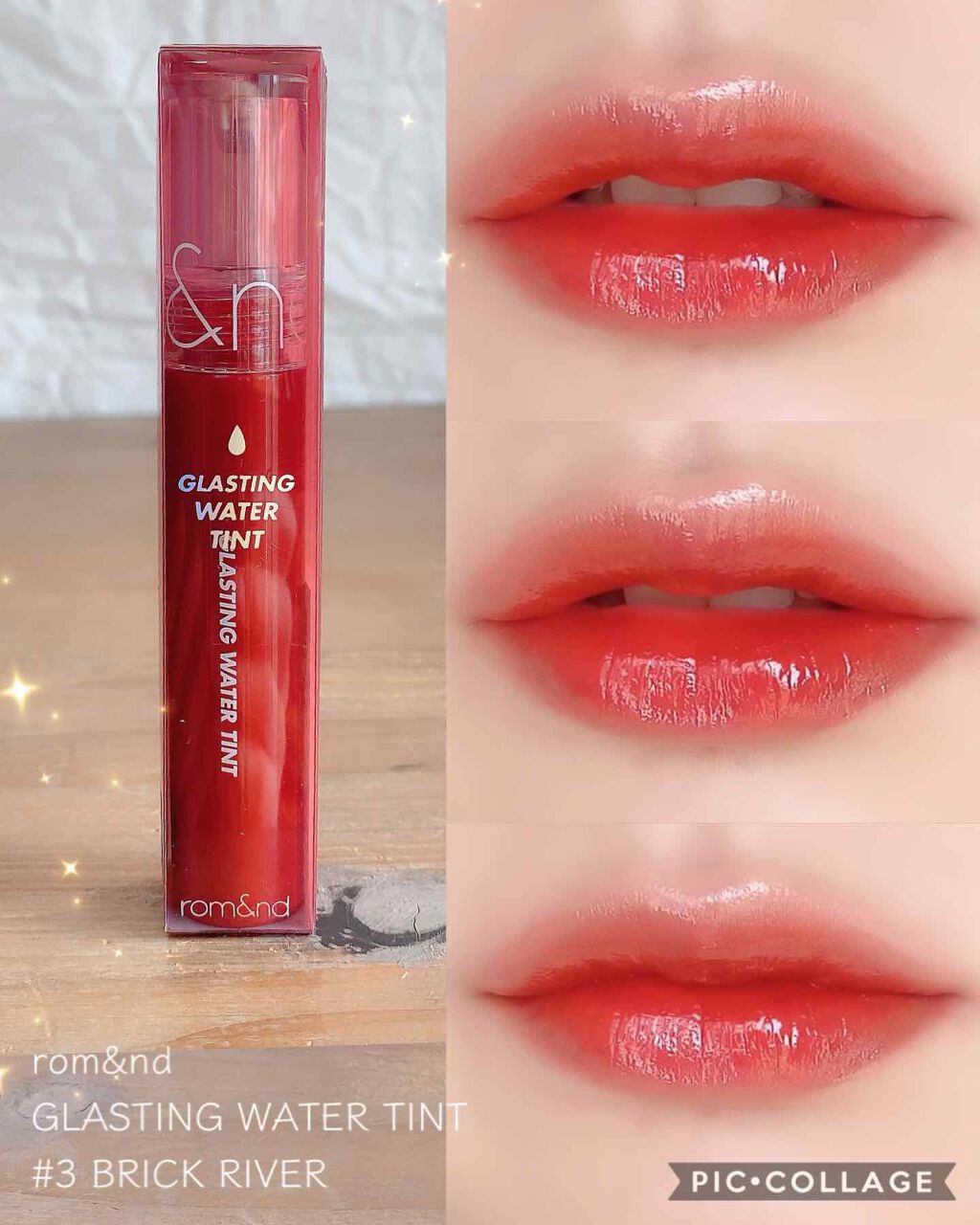 グラスティングウォーターティント/rom&nd/リップティントを使ったクチコミ(1枚目)