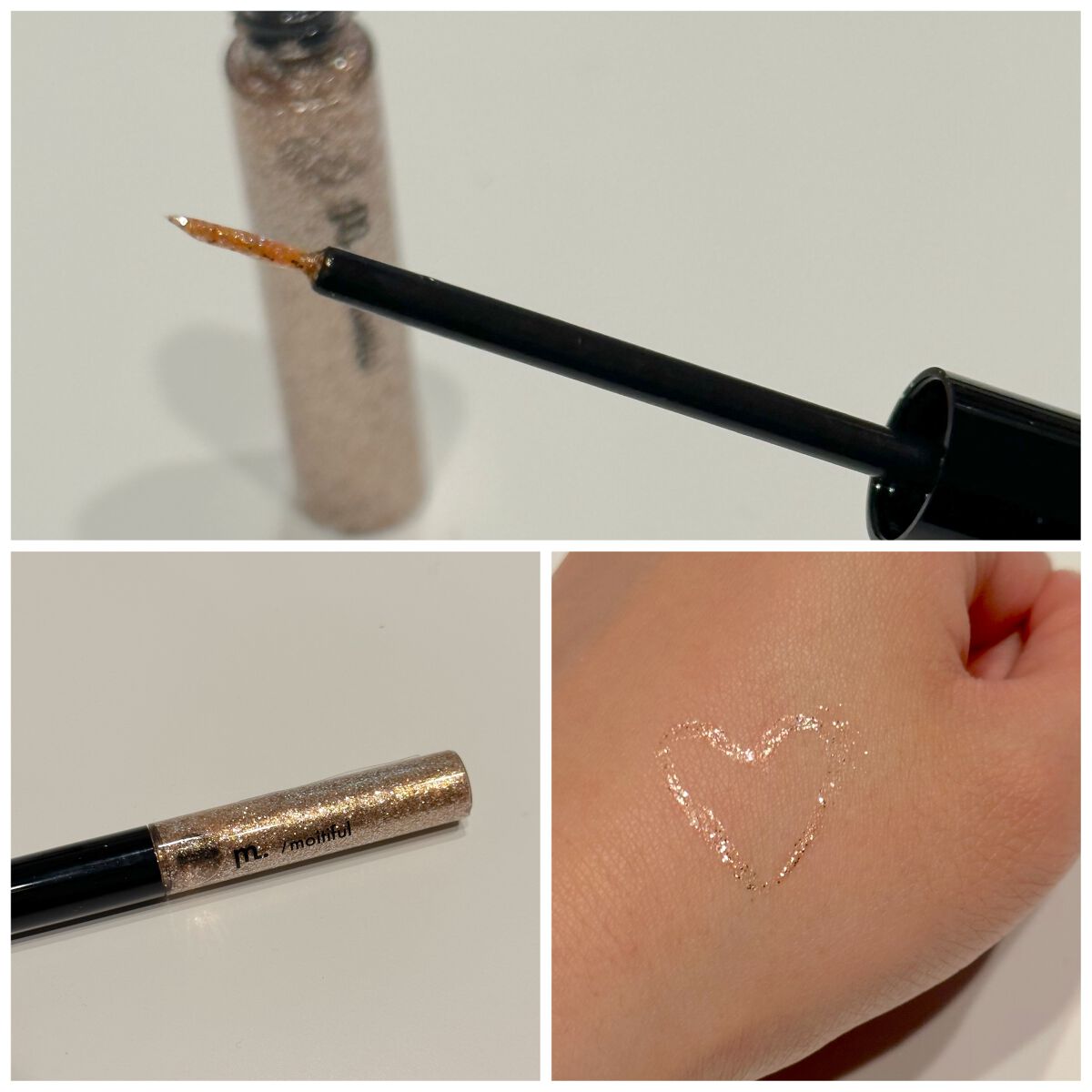 グリッターライナー(MFL リキッドアイシャドウ)/moitiful/グリッターを使ったクチコミ(2枚目)