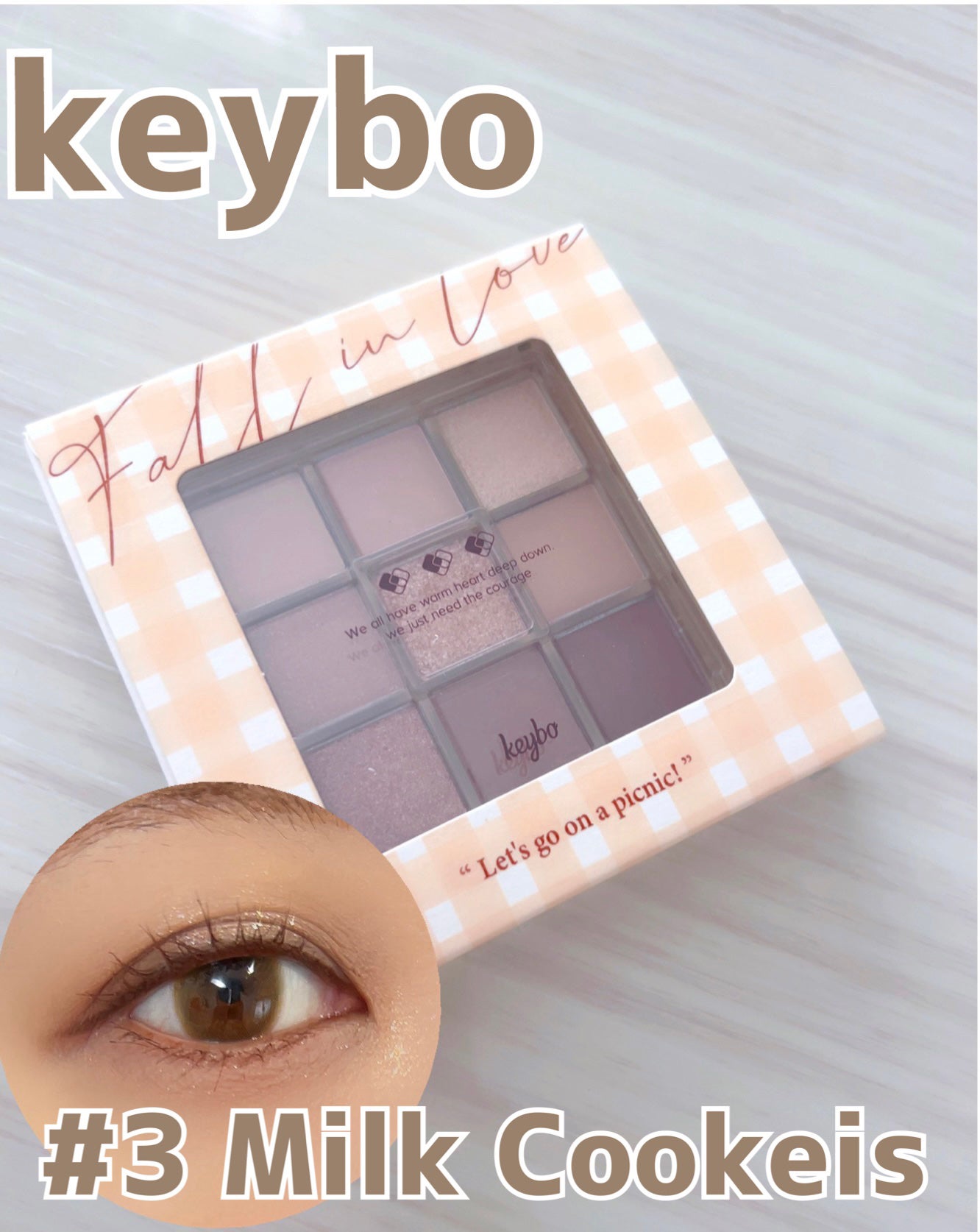 KEYBO FALL IN LOVE SHADOW PALETTE/keybo/アイシャドウパレットを使ったクチコミ(1枚目)
