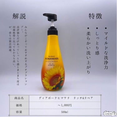 &honey ディープモイスト シャンプー1.0／ヘアトリートメント2.0のクチコミ「【ドラストで買えるくせ毛と相性の良いシャンプー特集】
=================
この.....」（3枚目）