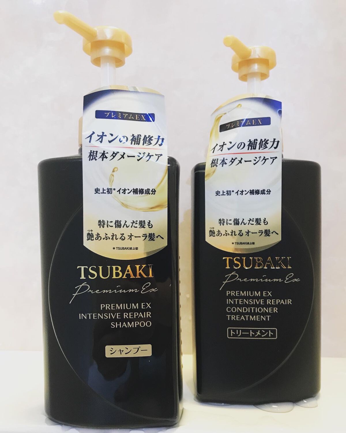 プレミアムＥＸ インテンシブリペア ＜シャンプー＞／コンディショナー＜ヘアトリートメント＞ /TSUBAKI/市販シャンプーを使ったクチコミ（1枚目）