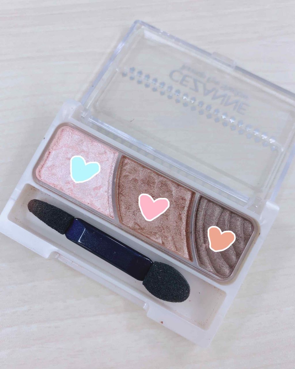 トーンアップアイシャドウ/CEZANNE/アイシャドウパレットを使ったクチコミ(2枚目)