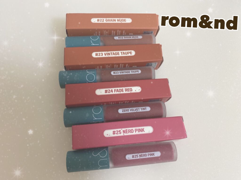 ゼロベルベットティント/rom&nd/リップティントを使ったクチコミ(1枚目)