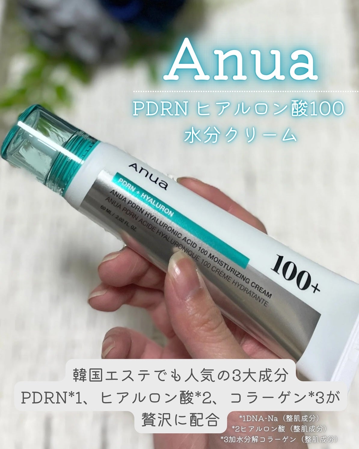 PDRNヒアルロン酸100 モイスチャライジングクリーム/Anua/フェイスクリームを使ったクチコミ(2枚目)