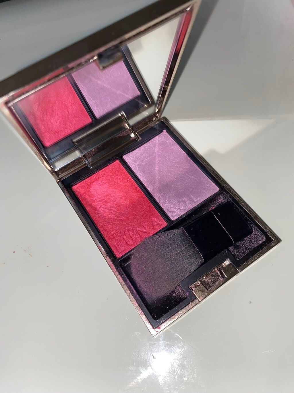 カラーリンググレイズ/LUNASOL/パウダーチークを使ったクチコミ(1枚目)