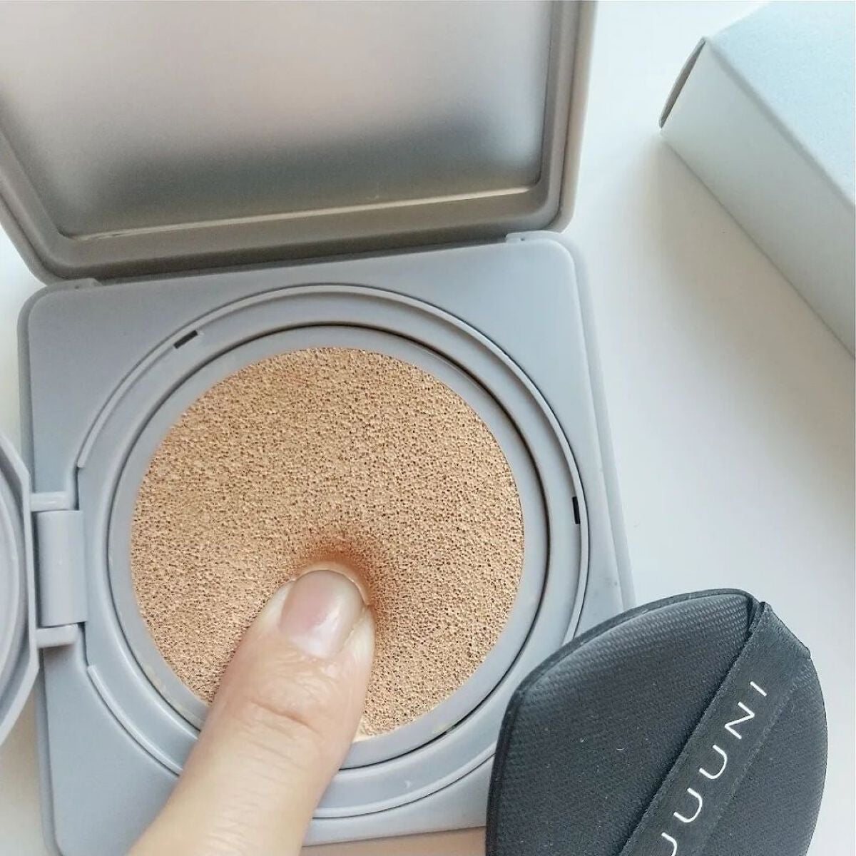 ブライトアップスキンファンデーション/UUUNI/クッションファンデーションを使ったクチコミ(4枚目)