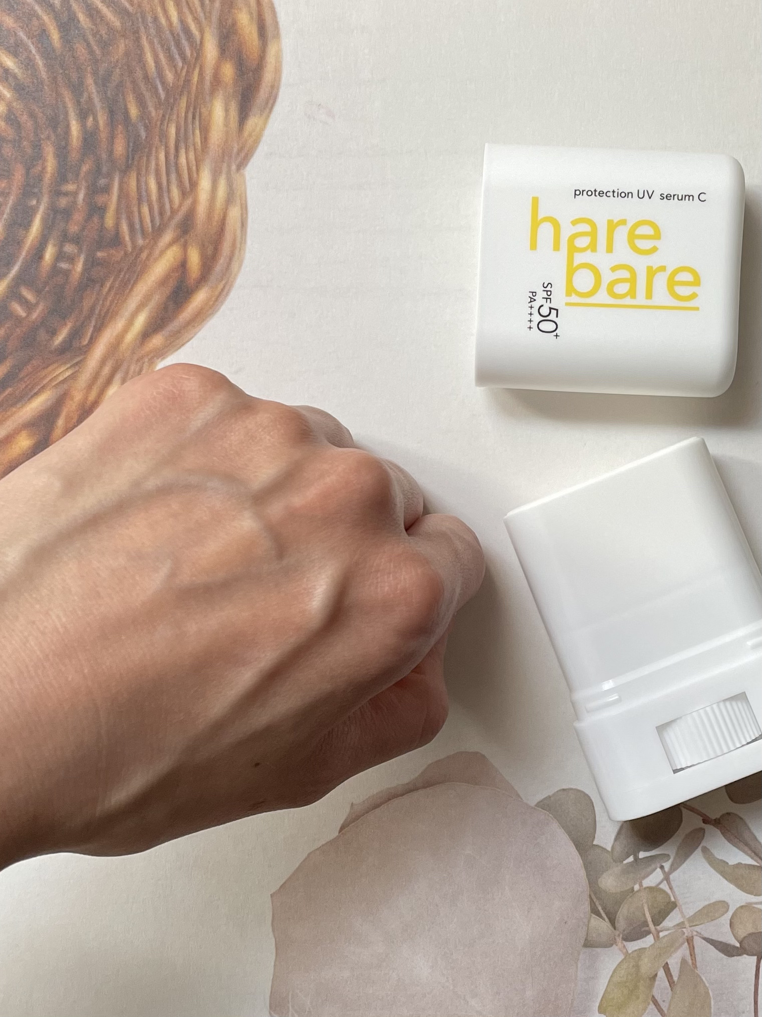 ハレバレ プロテクションUV セラム C スティック/ハレバレ/日焼け止めスティックを使ったクチコミ（2枚目）