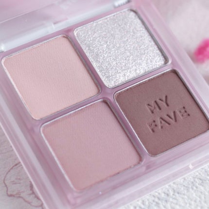 ホリカホリカ マイフェイブシャドウパレット(4カラー)/HOLIKA HOLIKA/アイシャドウパレットを使ったクチコミ(2枚目)