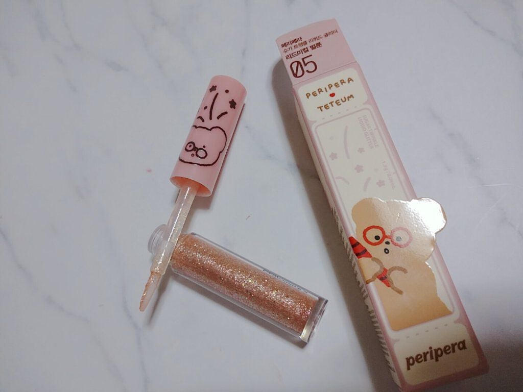 シュガー トゥインクル リキッド グリッター/PERIPERA/グリッターを使ったクチコミ(1枚目)