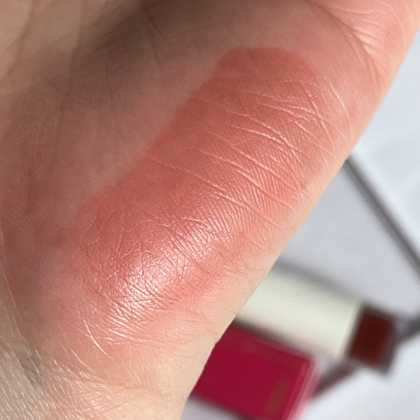 ムードインハンサーウォーターリキッドグロウ/hince/口紅を使ったクチコミ(4枚目)