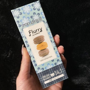 Flurry by colors 1day スモーキーアッシュブルー(妖艶フェレット)/Flurry by colors/ワンデー（１DAY）カラコンを使ったクチコミ（2枚目）