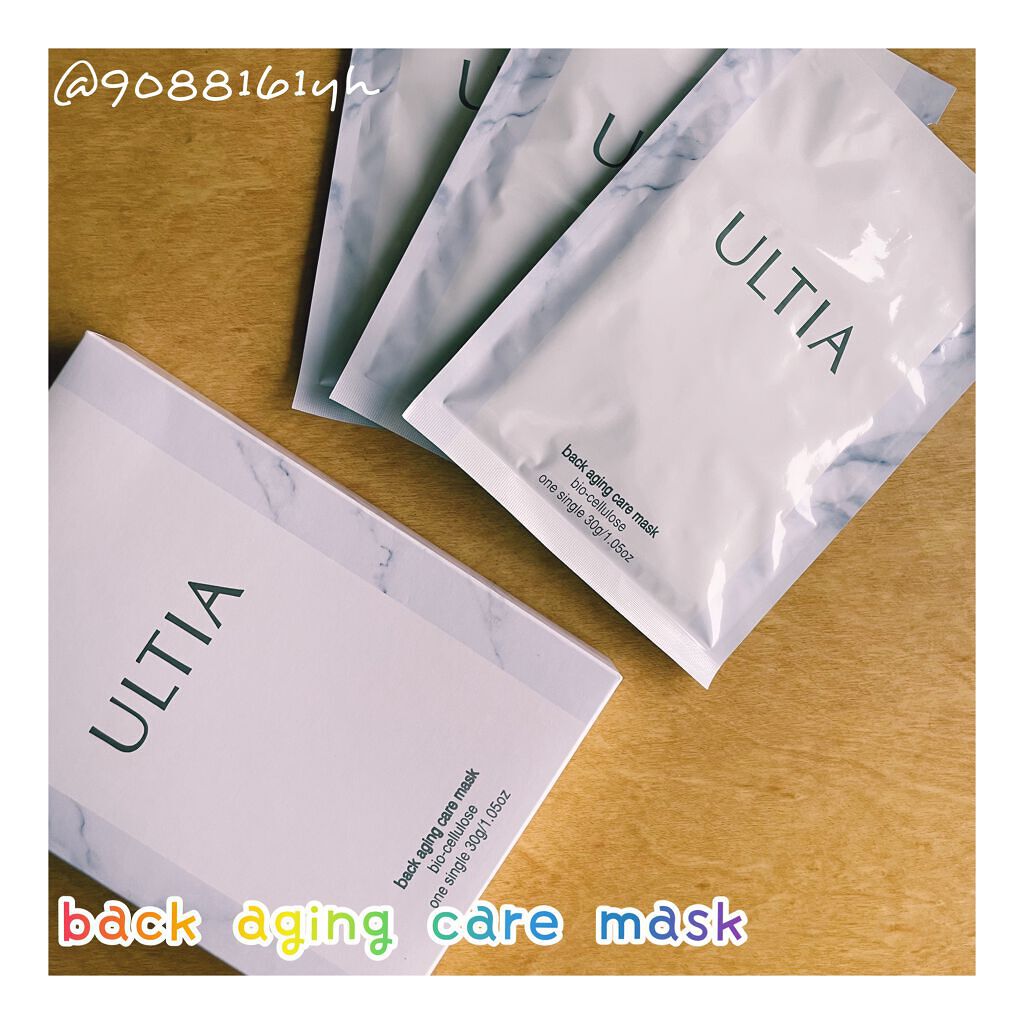 back aging care mask/ULTIA/シートマスク・パックを使ったクチコミ(1枚目)