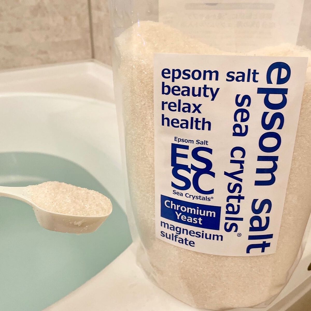 シークリスタルス エプソムソルト オリジナル/sea crystals/無機塩系入浴剤を使ったクチコミ(5枚目)