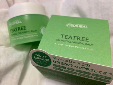 【クレンジング】
MEDIHEALのティーツリーカーミングクレンジングバームです

とにかくさっぱりな印象でした✨

価格2200円
内容量100ml


ティーツリーエキスとシカ成分の入ったバームが特