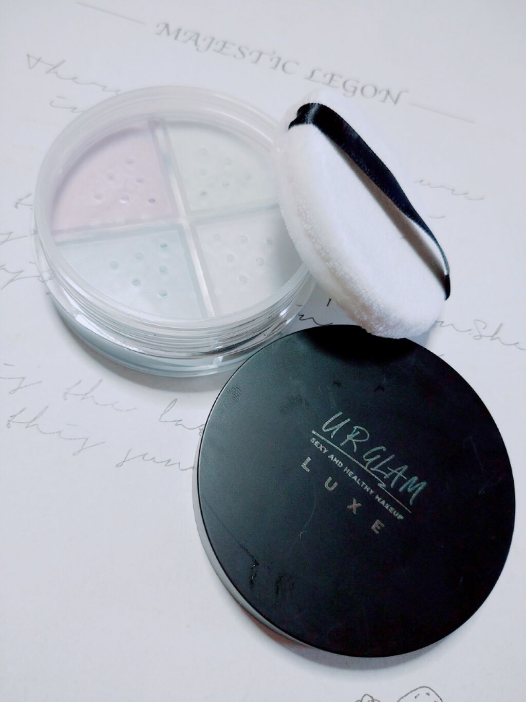 UR GLAM LUXE　4 COLORS FACE POWDER/U R GLAM/ルースパウダーを使ったクチコミ（1枚目）