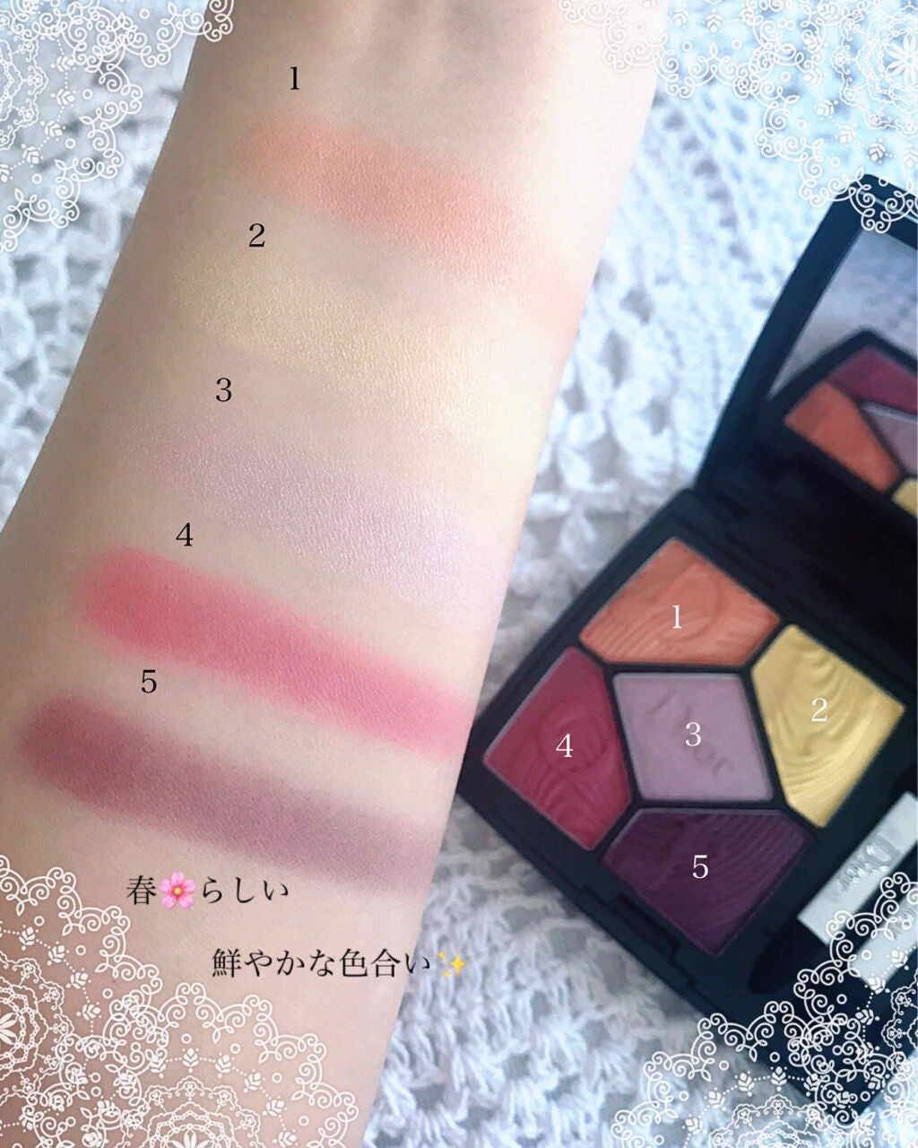 サンク クルール<グロウ バイブス>/Dior/アイシャドウパレットを使ったクチコミ(4枚目)