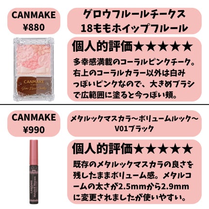 グロウフルールチークス/キャンメイク/パウダーチークを使ったクチコミ(4枚目)