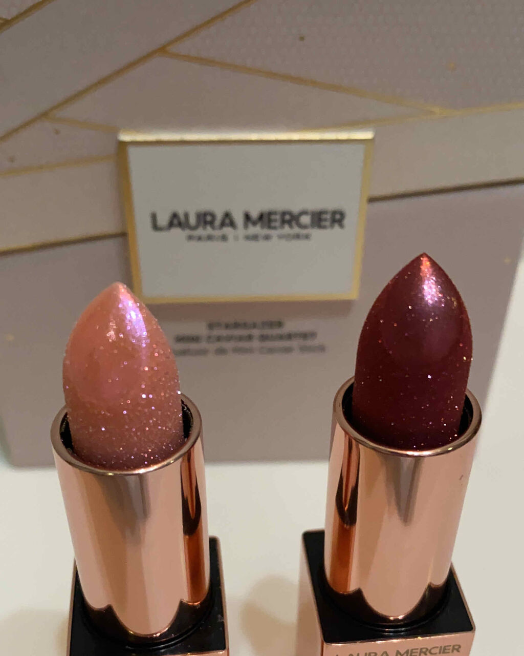 スターゲイザー ミニ キャビアスティック カルテット/ローラ メルシエ/メイクアップキットを使ったクチコミ（2枚目）